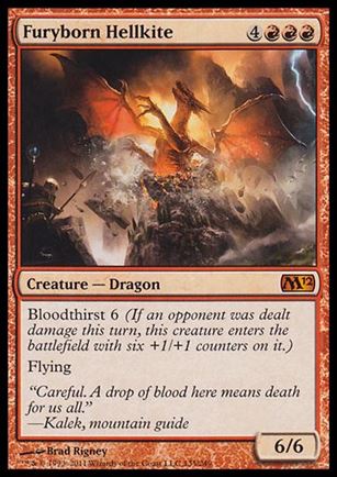 Magic the Gathering: 2012 Core Set (Base Set) card 135 Furyborn Hellkite