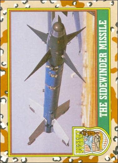 Desert Storm: Series 1 (Base Set) card 49 The Sidewinder Missle