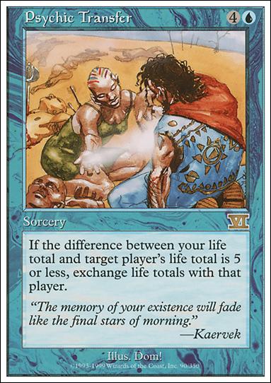 Magic the Gathering: 6th Edition (Base Set) card 90 Psychic Transfer