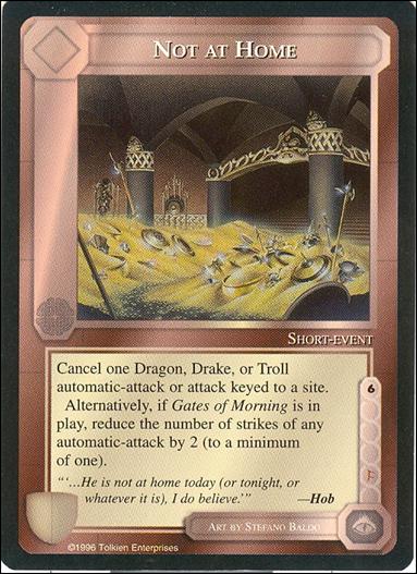 Middle-Earth: The Dragons (Base Set) card 110 Not at Home