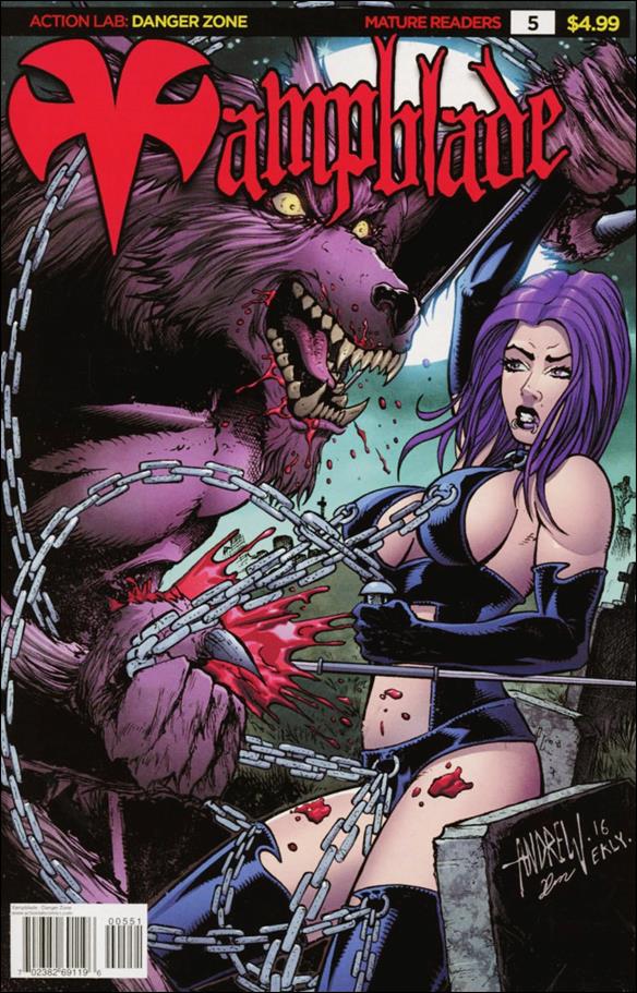 Vampblade issue 5-E Andrew Magnum 90s Monster Cover 1/1500