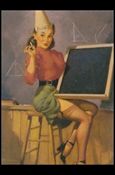 Elvgren's Calendar Pinups 2 (Base Set) card 44 Dunce?