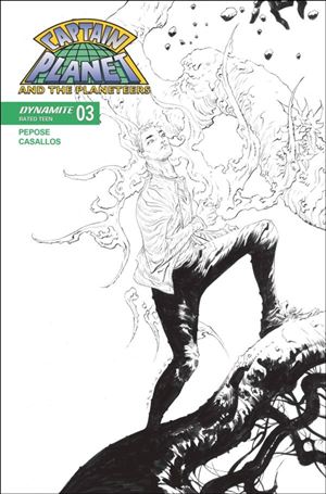 Captain Planet (2025) issue 3.00-G Jae Lee B&W 1:10 Connecting Cover