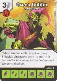 Marvel Dice Masters Avengers vs. X-Men  card 45 Green Goblin: Goblin Lord