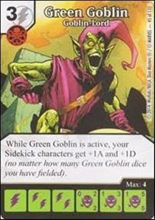 Marvel Dice Masters Avengers vs. X-Men  card 45 Green Goblin: Goblin Lord