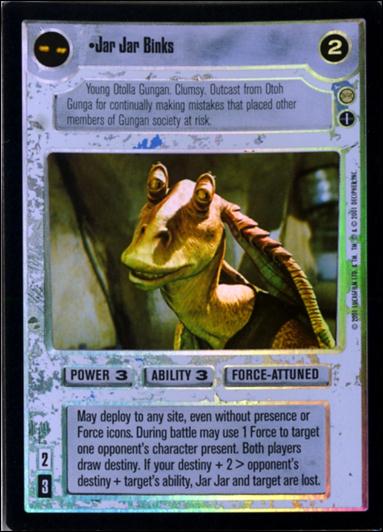 Star Wars: Reflections III (Base Set) card 102 Jar Jar Binks