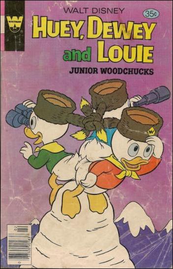 Walt Disney Huey, Dewey and Louie: Junior Woodchucks  issue 54-B Whitman Cover