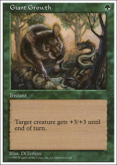 Magic the Gathering: 5th Edition (Base Set) card 299 Giant Growth