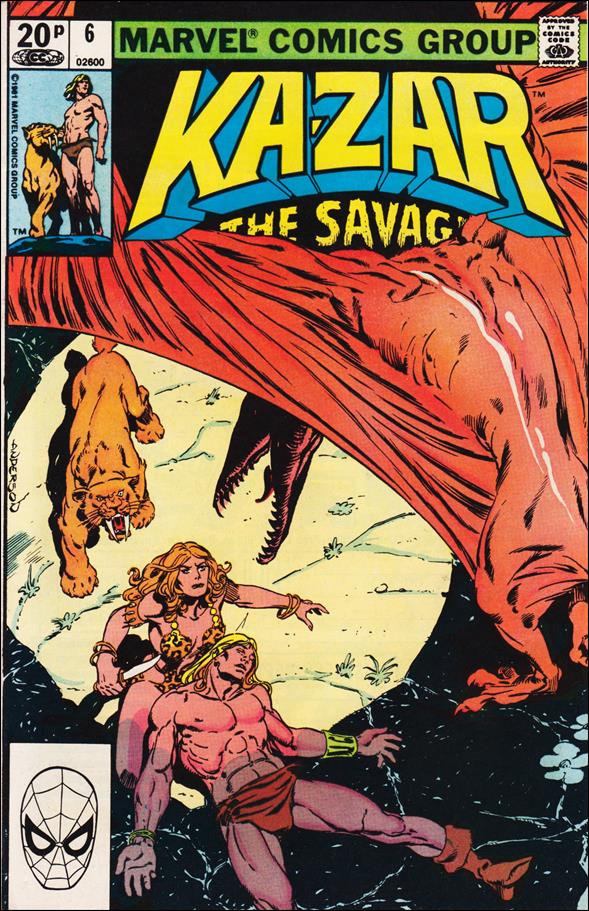 Ka-Zar the Savage issue 6-B UK Price Cover