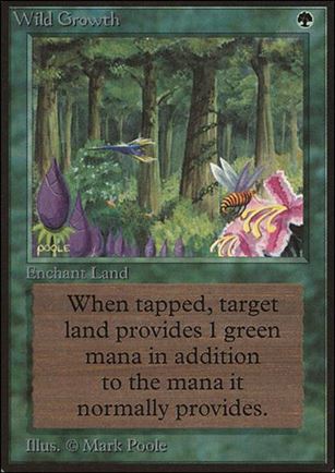Magic the Gathering: Limited Edition Beta (Base Set) card 230 Wild Growth