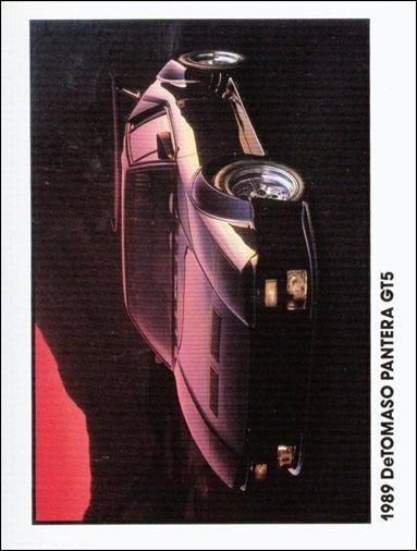 Sports Cars (1989)  (Base Set) card 8 1989 DeTomaso Pantera GT5