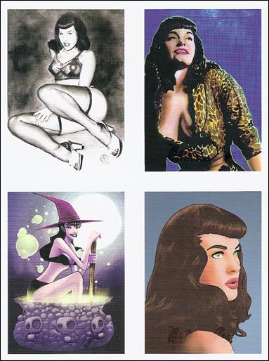 Bettie Page Private Collection (Promo) card nn1 4-Card Promo Sheet