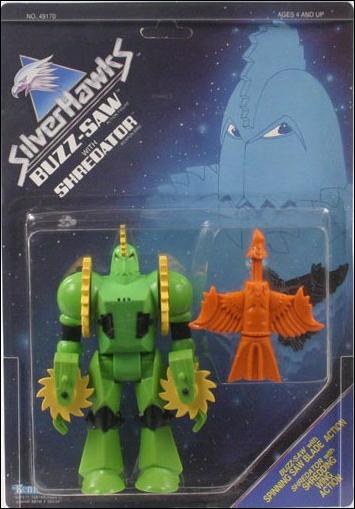 Silverhawks figure 2 Buzz-Saw with Shredator