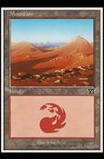 Magic the Gathering: 6th Edition (Base Set) card 345 Mountain