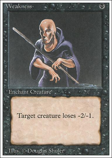Magic the Gathering: Revised (Base Set) card 136 Weakness
