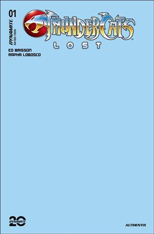 Thundercats: Lost issue 1-T Blue Blank Authentix Sketch Cover