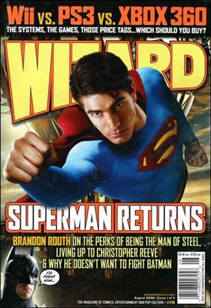 Wizard: The Magazine of Comics, Entertainment and Pop Culture issue 178 Brandon Routh as Superman Photo Cover