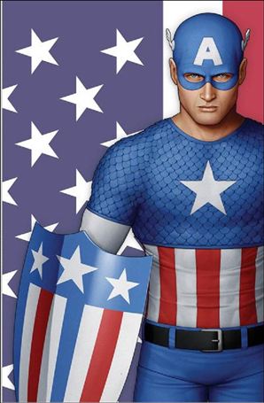 Captain America (2018) issue 1-T JTC Midtown Comics Classic Virgin Cover