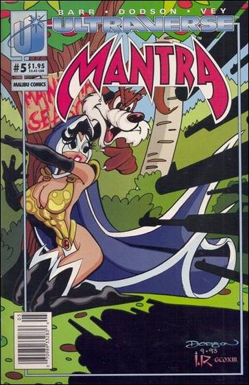 Mantra (1993) issue 5-B Newsstand Edition / Mantra and Wiley Wolf Cover