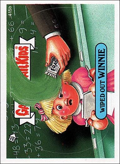 Garbage Pail Kids: Series 10 (Base Set) card 415b Wiped Out Winnie