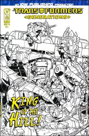 Transformers: Generations issue 9-B Nick Roche 1:25 Sketch Cover