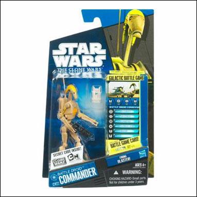 Star Wars: The Clone Wars Collection 3 3/4" Figures (2010) figure CW22 Battle Droid Commander