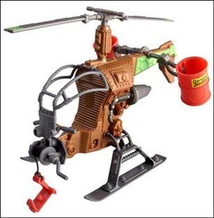 Teenage Mutant Ninja Turtles (2012) Vehicles and Playsets figure 11-B Mutagen Ooze Drop Copter (Loose)