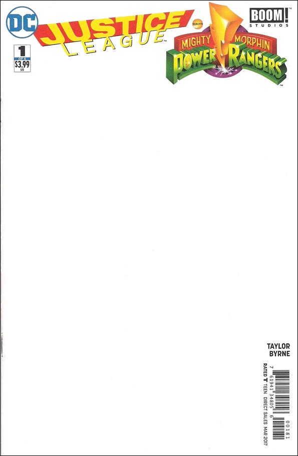 Justice League/Power Rangers issue 1-I Blank/Sketch Cover