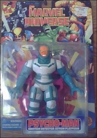 Marvel Universe (1996) figure 18 Psycho-Man (with Emotion Detector Action Platform)