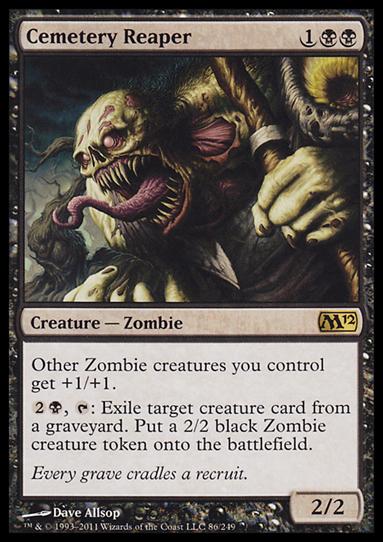 Magic the Gathering: 2012 Core Set (Base Set) card 86 Cemetery Reaper