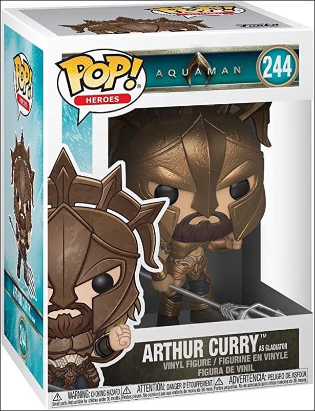 POP! Heroes figure 244 Arthur Curry as Gladiator