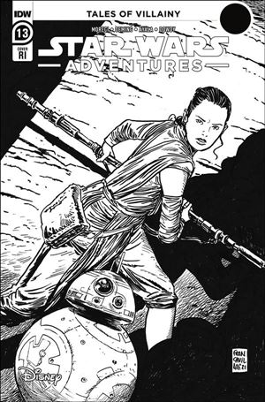 Star Wars Adventures (2020) issue 13-C Francesco Francavilla 1:10 Black & White Cover