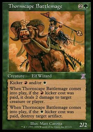 Magic the Gathering: Time Spiral (Timeshifted Subset) card 87 Thornscape Battlemage
