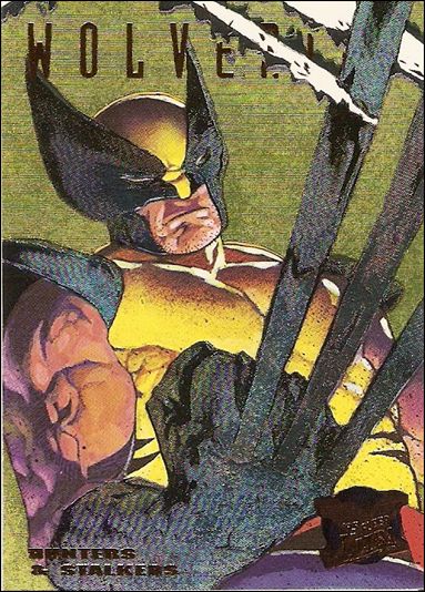 1995 Fleer Ultra X-Men (Hunters & Stalkers Subset) card 7-B Wolverine (Gold Foil)