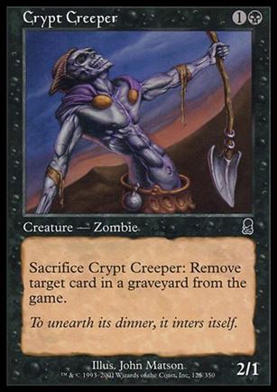 Magic the Gathering: Odyssey (Base Set) card 125 Crypt Creeper