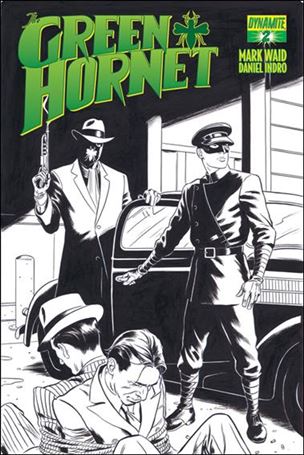 Green Hornet (2013) issue 2-C Paolo Rivera 1:15 Black and White Cover