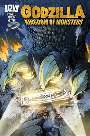 Godzilla: Kingdom of Monsters issue 1-PF Austin Books & Comics Nighttime Cover 1/500