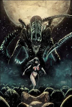 Vampirella/Aliens issue 1-D Gabriel Hardman Virgin Cover