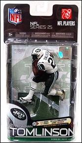 NFL (Series 25) figure 3-B Ladainian Tomlinson - Jets (White Jersey) 1/3000