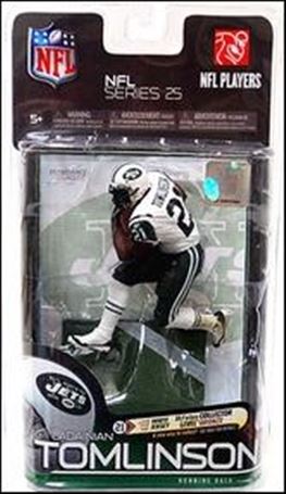 NFL (Series 25) figure 3-B Ladainian Tomlinson - Jets (White Jersey) 1/3000