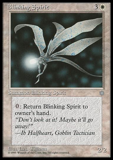 Magic the Gathering: Ice Age (Base Set) card 8 Blinking Spirit