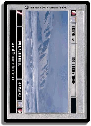 Star Wars: Hoth Limited (Base Set) card 67 Hoth: North Ridge (4th Marker)