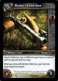 World of Warcraft: March of the Legion (Base Set) card 284 Hemet's Elekk Gun
