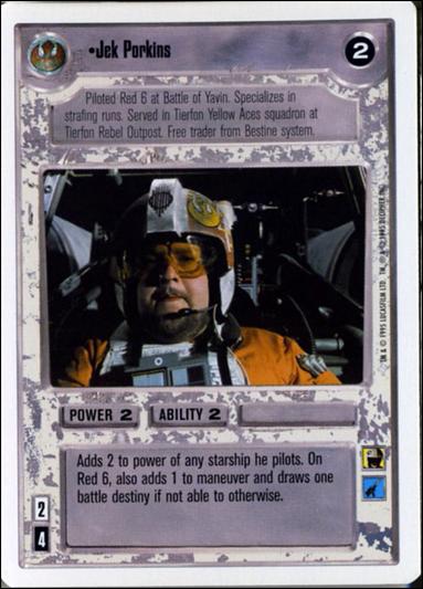 Star Wars: Premiere Unlimited (Base Set) card 186 Jek Porkins