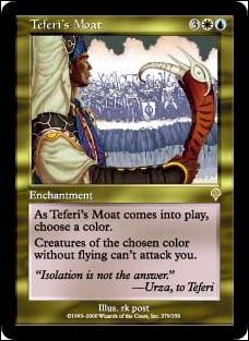 Magic the Gathering: Invasion (Base Set) card 279 Teferi's Moat
