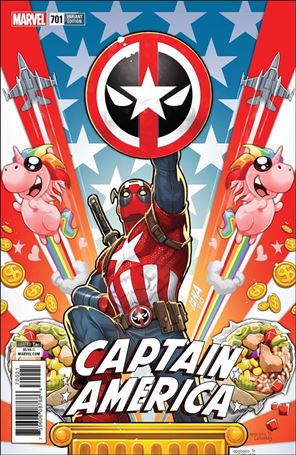 Captain America (1968) issue 701-C David Nakayama Deadpool Cover