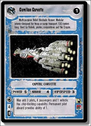 Star Wars: Premiere Limited (Base Set) card 302 Corellian Corvette