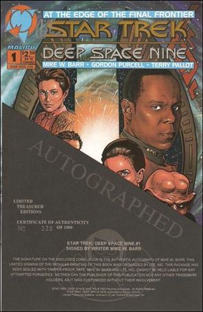 Star Trek: Deep Space Nine (1993) issue 1-F Limited Treasured (Signed by Mike W. Barr) 1/1500