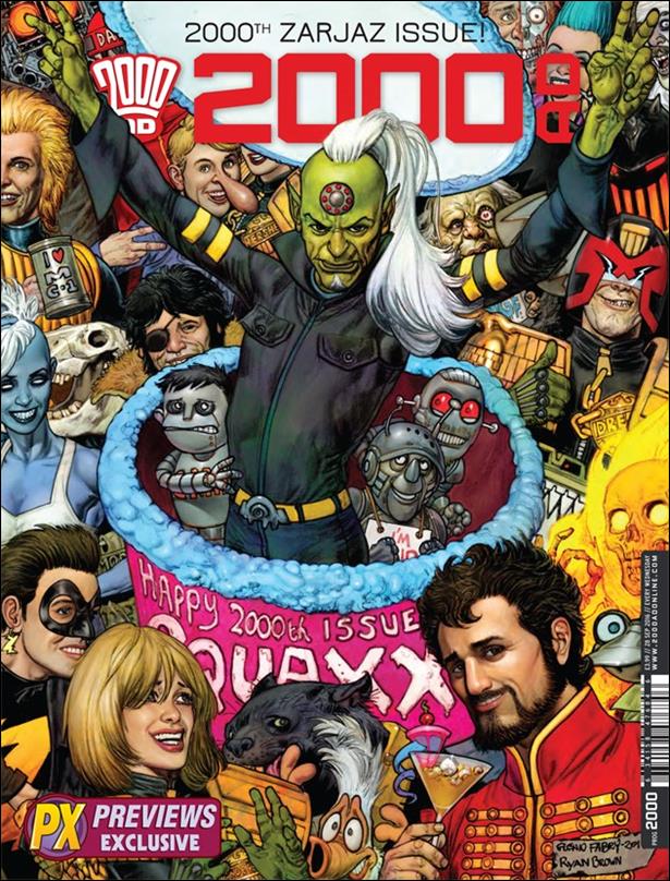 2000 A.D. (UK) issue 2000-C Glenn Fabry Previews Wraparound Cover