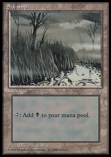 Magic the Gathering: Ice Age (Base Set) card 368-B Swamp